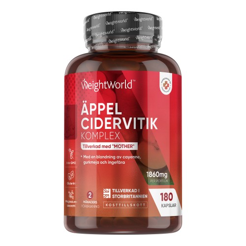 Äppelcidervinäger Komplex, 180 kapslar - För viktminskning och fettförbränning