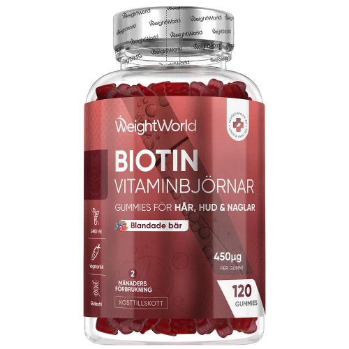 Köp Biotin Vingummin, 120 st | WeightWorld