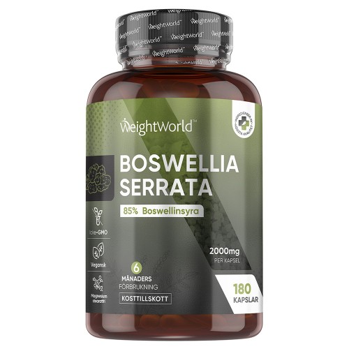 Köp WeightWorld Boswellia Serrata 2000 mg, 180 kapslar - Lämpligt för ledvärk och matsmältningsproblem