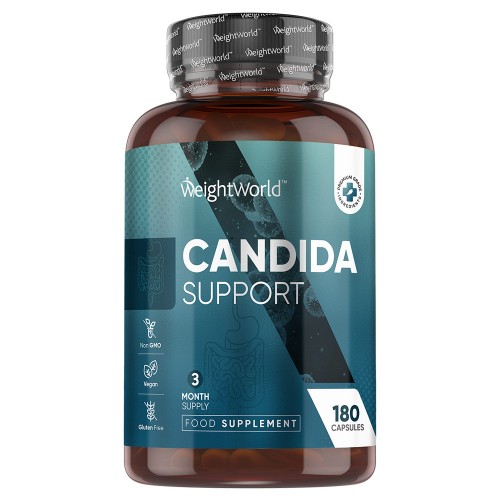 Candida Support 180 kapslar med Probiotika och Aloe Vera - Naturlig behandling av candidainfektion