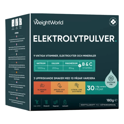 Köp Elektrolytpulver, 30 påsar | WeightWorld