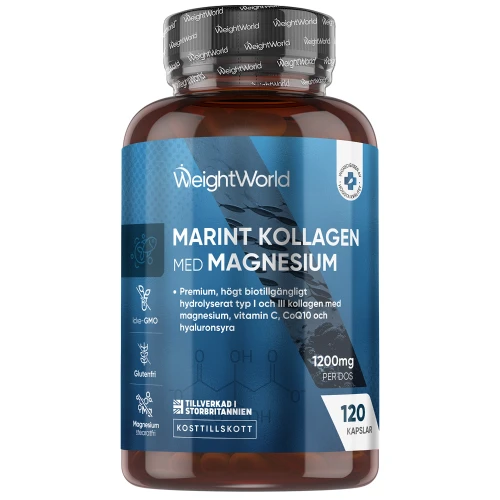 Köp Marint Kollagen med Magnesium, 120 kapslar | WeightWorld