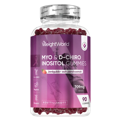 Köp Myo & D-Chiro Inositol Gummies, 90 st | WeightWorld