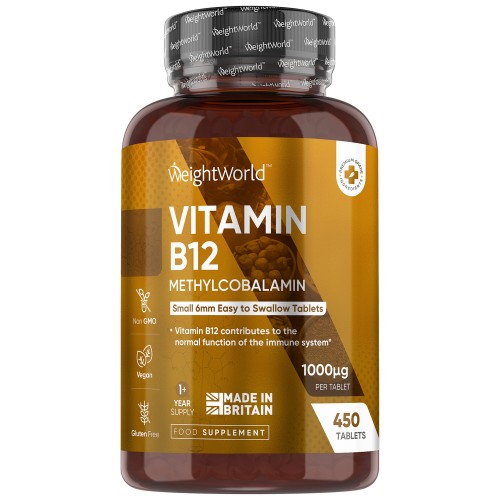 Vitamin B12 1000 mcg, 450 tabletter - För över 1 års användning