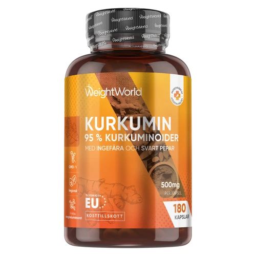 Köp Kurkumin Kapslar 500 mg, 180 st | WeightWorld