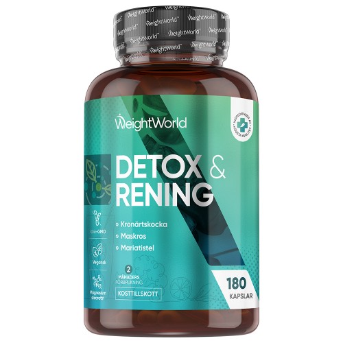 Detox och Cleanse, 180 kapslar - För rengöring av kroppen och matsmältningen