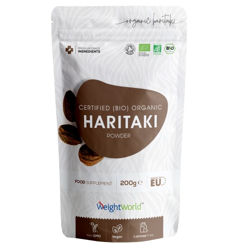 Ekologiskt Haritaki-pulver, 200g - Superfood för mage och matsmältning