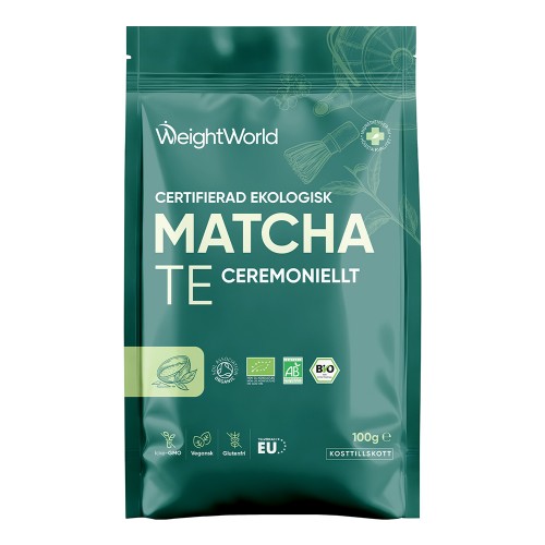 Ekologiskt Matcha Pulver, 100 g - För energi & immunförsvar - WeightWorld