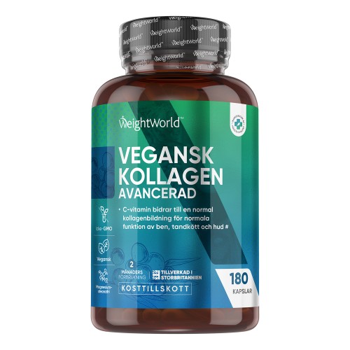 Vegan Kollagen, 180 kapslar - Kollagenhöjande kosttillskott