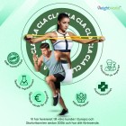 Två personer som tränar på olika sätt med olika mindre bilder för olika fördelar när man köper CLA kapslar från WeightWorld.