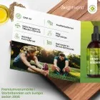 En broschyr som visar fördelarna man får om man köper WeightWorlds hampaolja