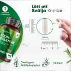 Denna bild visar hur stor kolinkapslarna är och att de därför är lätta att svälja