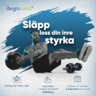 Man som tränar och bygger styrka med WeightWorlds L-arginin