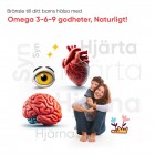 Goda och lättuggade vingummi med Omega 3 för barn