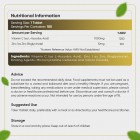 Bilden visar näringsvärdet av WeightWorlds Vitamin C Zink tabletter