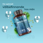 En burk med ProstaSURE med text som säger att den är optimal för välbefinnande hos män 